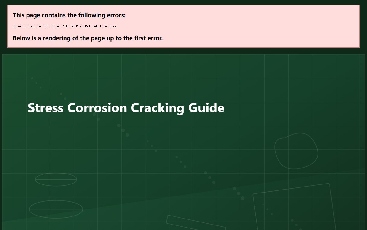 Stress Corrosion Cracking (SCC) Guide: Causes, Metals at Risk & Prevention