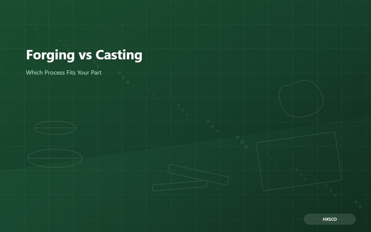 Forging vs Casting: Which Process Fits Your Metal Part