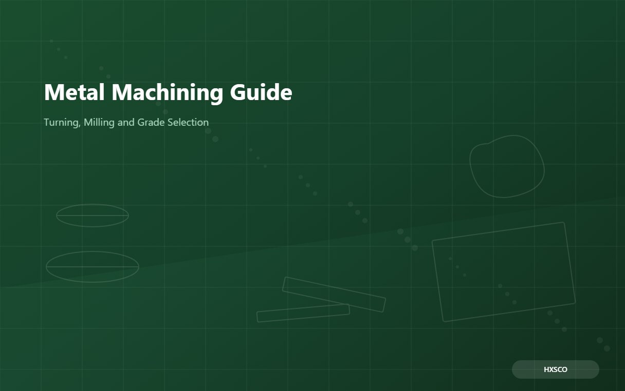 Metal Machining Guide: Turning, Milling and Grade Selection