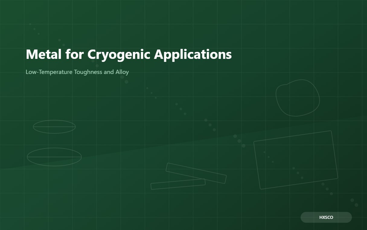 Metal for Cryogenic Applications: Low-Temperature Toughness and Alloy Choice