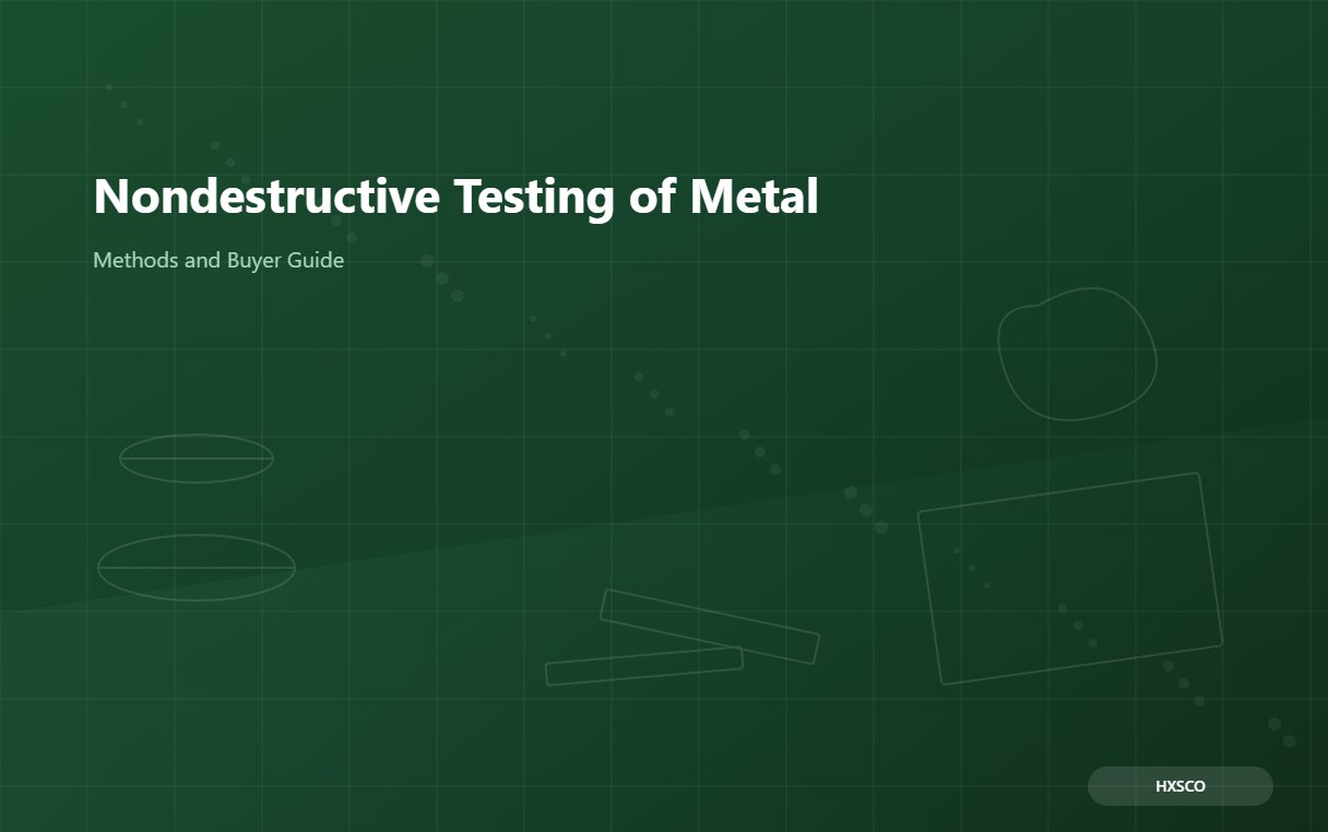 Nondestructive Testing of Metal: Methods and Buyer Guide