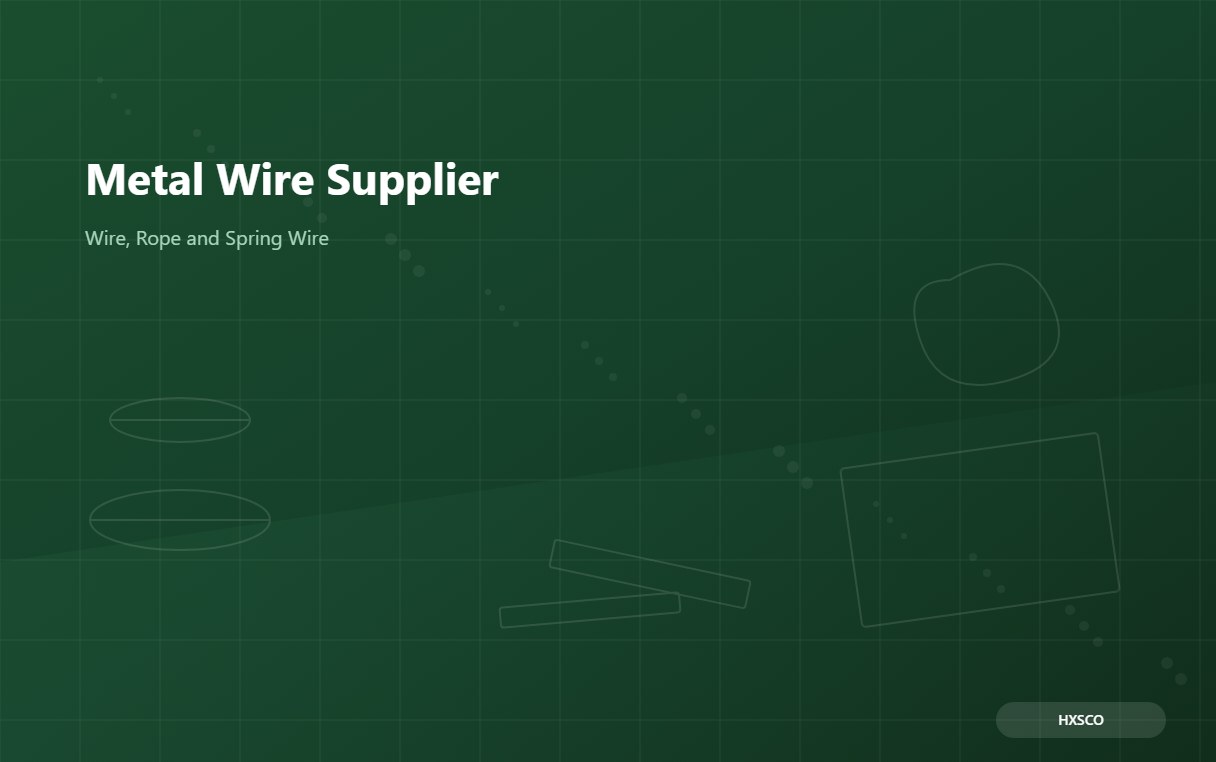 Metal Wire Supplier – Wire, Rope and Spring Wire from Shanghai