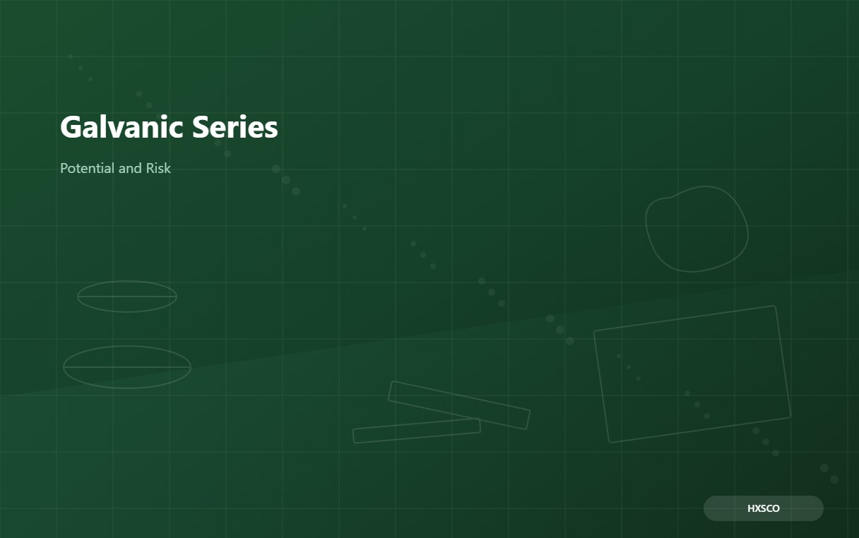 Galvanic Series and Metal Selection: A Buyer Guide