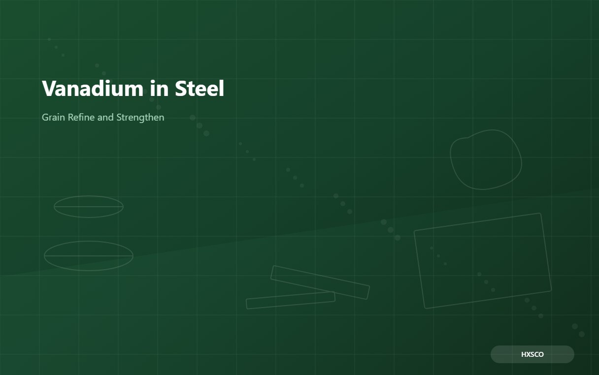 Vanadium in Steel: V-Bearing Grades and Where They Win