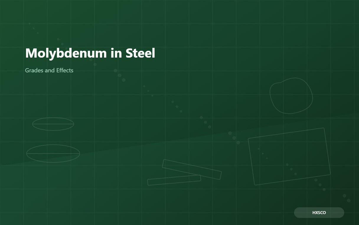 Molybdenum in Steel: Grades and Effects on Properties